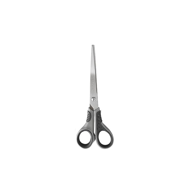 Interdruk - Precision Stainless Steel Scissors - Ergonomic Rubber Handle