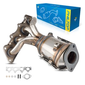 PHILTOP Front Exhaust Manifold Catalytic Converter Compatible with Hyundai Kia, 1.6L Naturally Aspirated, 2012-2019 Accent/Soul/Rio, 2012-2017 Veloster Catalytic Converter 16680(EPA Compliant)