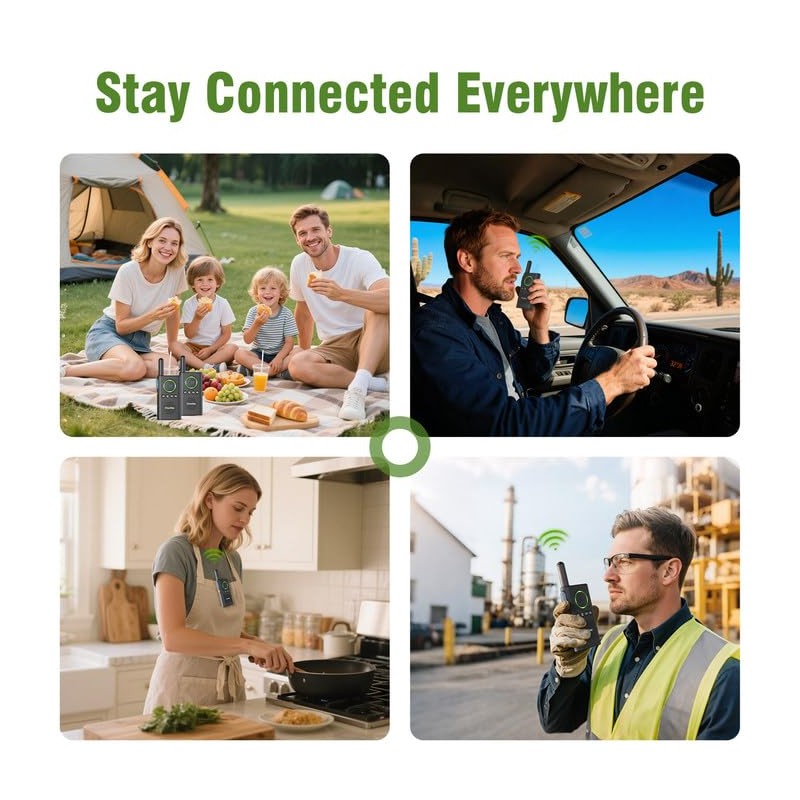 Wireless Intercom System 3300 ft Long Range, 2 Way Intercom