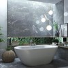 Metal Bathtub Faucet RUIFUNETEK Heavy Duty Tub Spout with Pull-Up