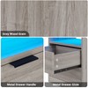 Tiptiper LED Nightstand with Wireless Charging Station, Farmhouse Nightstand with