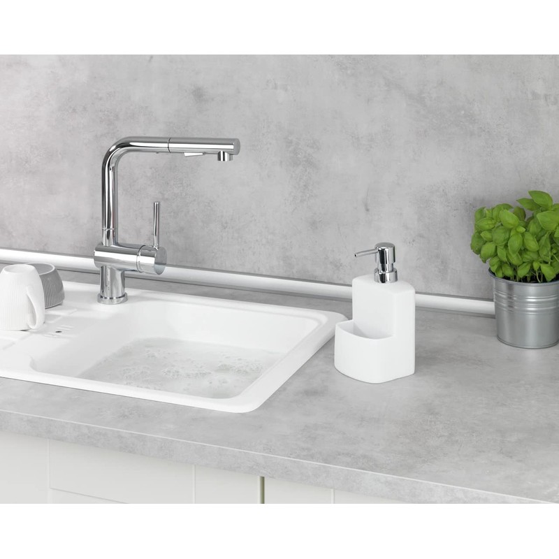 Wenko 3620115100 Washingup Liquid Dispenser True Colours Festival White SoftTouch