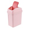 Buyitt 1.8 Gallon Pink Swing Top Garbage Can, Plastic Small
