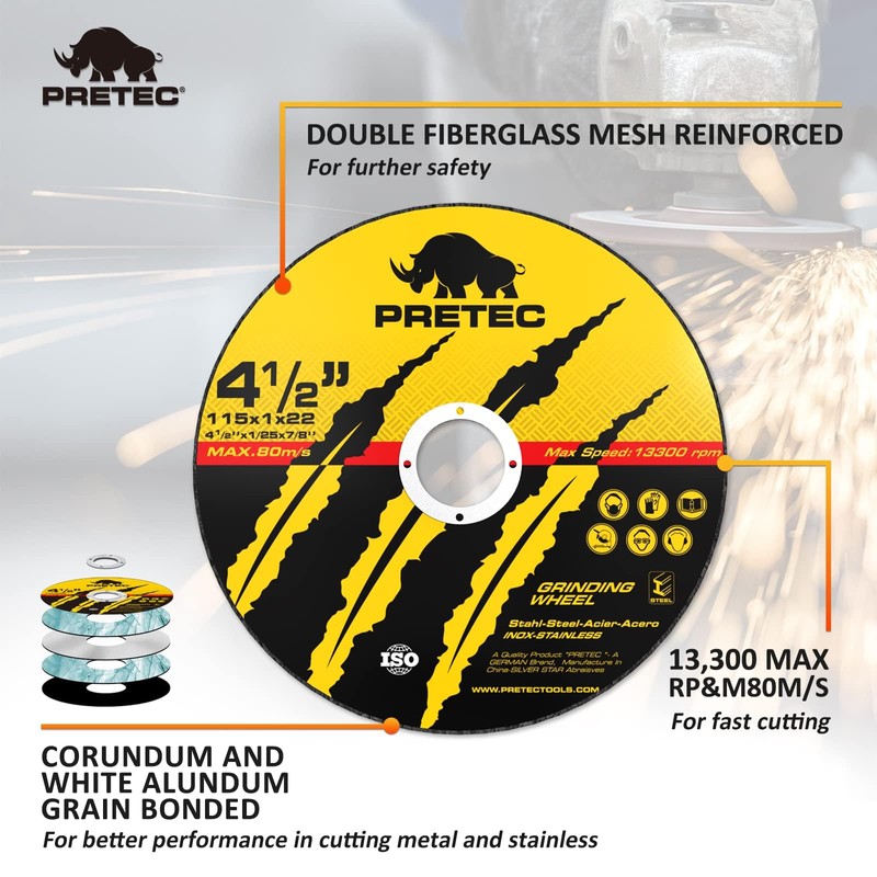 Cut Off Wheels 4-1/2",25+2 Pack Metal Cutting Wheel,Thin 4.5” Metal