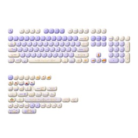 Akko PBT Keycap Set, Magic Lop Bunny Keycap Set MOG Profile 146-Key Keycaps for Mechanical Keyboards