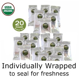 100% USDA Certified Organic Sun Dried Banana Snacks 1 LB - Natural Fruit Leather No Sugar Added - No Preservatives - Unsulfured - Soft and Chewy - 20 Count