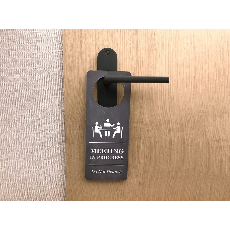 Do Not Disturb Meeting In Progress - Printed Door Hanger