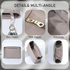Satin Purse Organizer Insert for Hermes Kelly 25, Etoupe grey