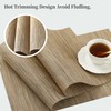 Leetaltree Light Brown Placemats Set of 4 - Heat Resistant