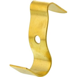 Hillman Crown Molding Picture Hanger, Steel, Brass Finish, Gold Color, 4 Pack