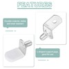 sourcing map 20Pcs Shelf Support Pegs, 6mm L-Shaped Bracket Style
