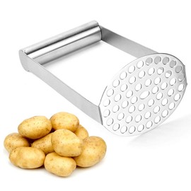 Stainless Steel Potato Masher for Mashed Potatoes, Jam, Vegetables and Fruits