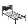 espidoo Twin Size Metal Bed Frame: Sturdy Steel Structure with