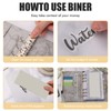 A6 PU Leather Budget Binder A6 Notebook Binder for Budgeting