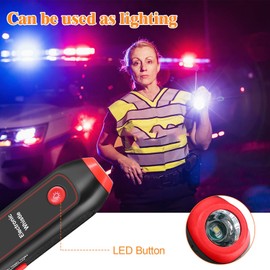Silbato Electrónico, Funciona con Pilas, 3 Tonos, 3 Niveles de Volumen, Silbato sin Soplado con Cordón de Luz LED, Silbato de Emergencia de Alto Volumen para Entrenadores, árbitros (Rojo)