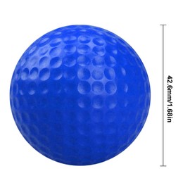 18 Pcs Practice Foam Golf Balls,Foam Practice Balls Light Soft Elastic Training Multifunction Sport Balls,Indoor Outdoor Golf Training Aid Balls,Soft Practice Balls for Backyard (Blue)