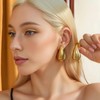 Aleasha 18K Earrings Dupes Small Chunky Earrings for Women 18K