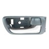 Door Handle Inside Gray Chrome Left & Right Pair Set