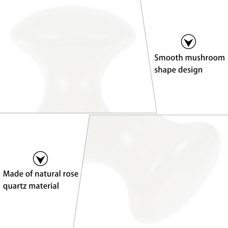Artibetter Gua Sha Scraping Massage Stone Natural Mushroom Shape Rose