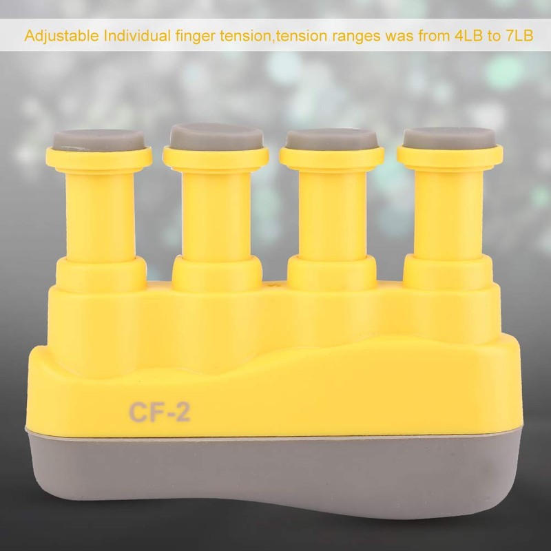 Dilwe Ejercitador de Dedos, Ajustable, Amarillo