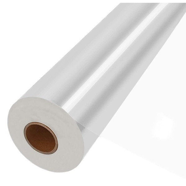 JOYIT 220 ft Clear Cellophane Wrap Roll (35 in x 220 ft) - 3 Mil Thickness Cellophane Roll, Clear Cellophane Bags Large, Clear Wrapping Paper for Flower Gift Baskets Wrap (35" fold into 17.5")