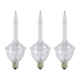Novelty Lights 3 Light Traditional Christmas Bubble Light Replacement Pack, Clear Liquid