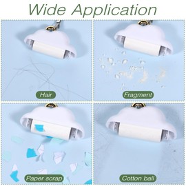 Fusselrolle 5 Rollen mit 1 Abroller Lint Roller Extra Klebrige Fusselrolle Kleidung Wiederverwendbare Fusselroller Mini Tierhaarentferner Reise Fusselroller für Kleidung Haare Katzenhaare Hundehaare