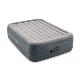 Intex Dura-Beam Series Essential Rest Airbed with Internal Electric Pump, Bed Height 18", Queen (2020 Model)