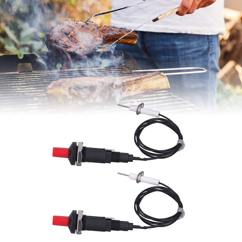 2 Pieces Piezo Igniter, Piezoelectric Igniter, Gas Piezo Ignition, 1