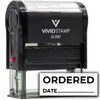 All Quality Ordered (w Date line) Self-Inking Rubber Stamp (Black