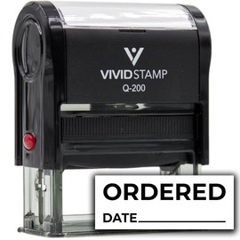 All Quality Ordered (w Date line) Self-Inking Rubber Stamp (Black Ink) - Q-200