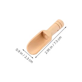 KOMBIUDA 12pcs Small Scoops for Canisters Containers with Tiny Jars Little Washing Pinch Pow- Labels Teaspoon Dishwasher Spoons Salt Jar Spice Bath Measuring Small Container and Wooden