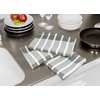 Lashuma Tea Towels, Grey / White, Set of 3 Hand