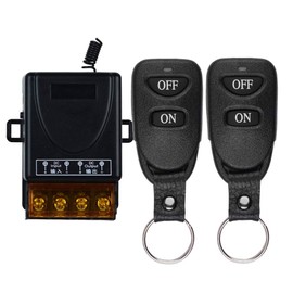 DC 12V Wireless Control Switch 433Mhz Remote Transmitter and Receiver, 30A 12 Volt Wireless Relay Switch DCUsed DC 24V 36V 48V Wireless Switch in Household and Industrial Fields and More