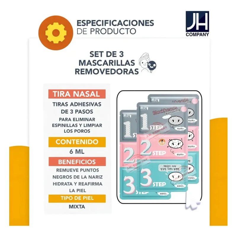Parches Potentes Carbón Nariz Limpieza Facial