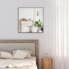 ANYHI Square Bathroom Mirror, 24x24 Inch Square Wall Mounted Mirror,