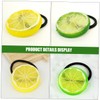 IWOWHERO 10pcs Cute Lemon Slice Hair Ties Elastic Ponytail Holders