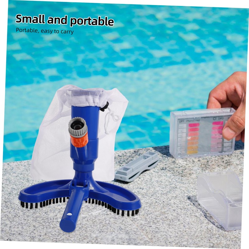WHAMVOX Pool Vacuum Head with Side Brush Durable Cleaning Tool