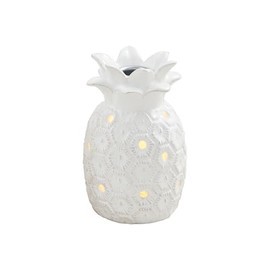 Mud Pie Large Led Pineapple Taper Holder; 4 1/4" X 2 3/4" Dia