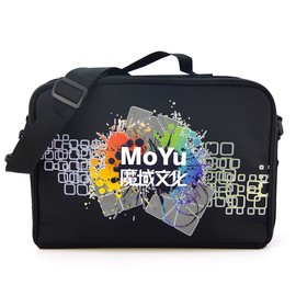 Moyu Carrying Case Box Storage Bag Carry Bag Box Storage Bag Portable Handbag Shoulder Bag for Magic Cubes Game Tourism Travel, black, shoulder bag
