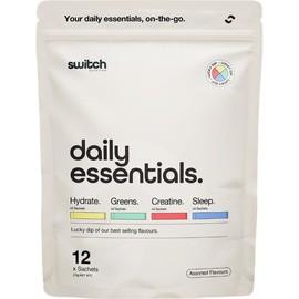 Switch Nutrition Daily Essentials Hydrate Greens Creatine Sleep Sachets X 12