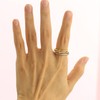 HOLINSE HOLINSE Stackable Rings for Women, Multicolored Connected Ring Set,