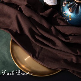 Organictune Microfiber Pillow Cases Standard Set of 2 with Envelope Closure Shrinkage and Fade Resistant Pillowcases(Dark Brown,20x26 Inches)