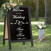 TEAKMAMA A Frame Chalkboard Sign, 40"x20" Extra Large Chalk Board