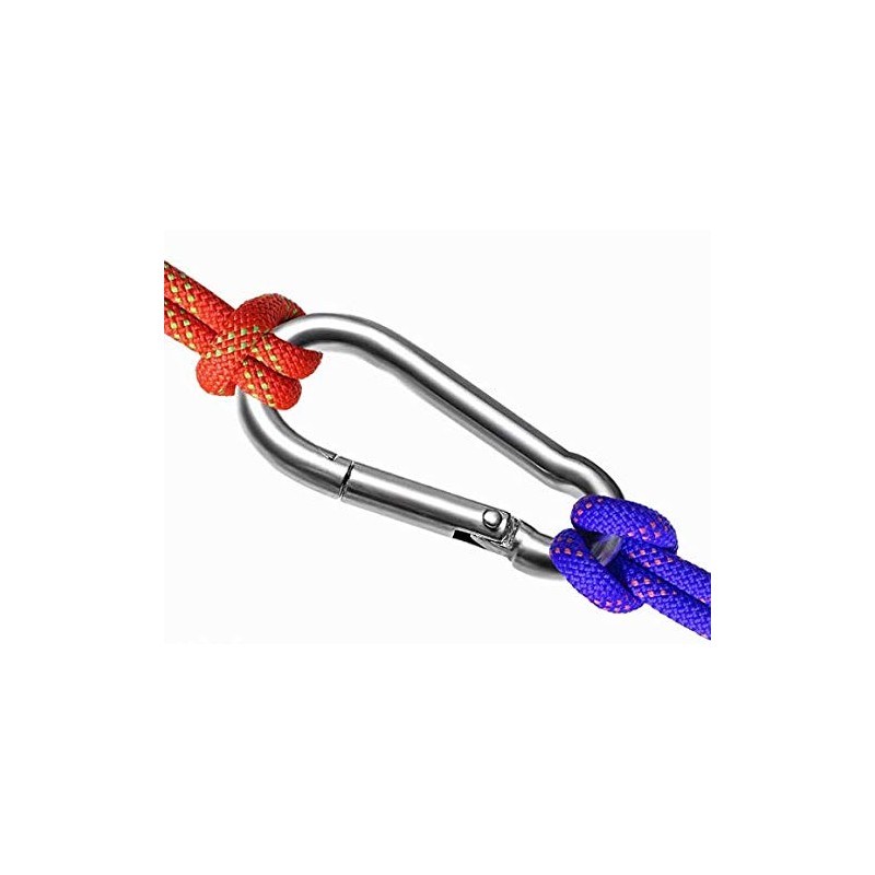 Carabiner Clip, Spring Snap Hooks, Heavy Duty Stainless Steel 304