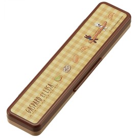 Skater CCS3SAAG-A Lisa and Gaspearl Chopsticks & Spoon Set, Antibacterial, 7.1 inches (18 cm), Made in Japan