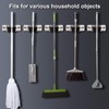 Favbal Mop Broom Holder,2pcs Stainless Steel Wall Mounted Organizer Non-Slip