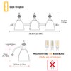 Ditoon Brushed Nickel Vanity Light, Antique Bathroom Vanity Light Over