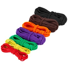 CARTMAN 1/8“ Marine Grade Elastic Cord Crafting Stretch String, 100ft, for Camping, Kayak Deck, Crafting Red Color