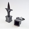 Retrospec Creations 25 Each for 3/4" Black Plastic Finial Tops